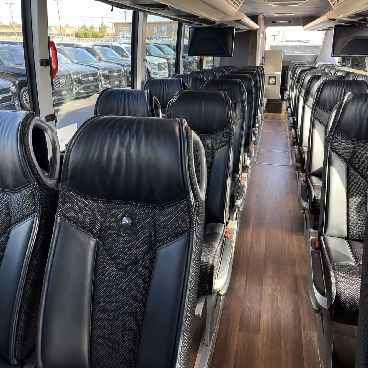 charter buses for large newton prom groups heading into boston