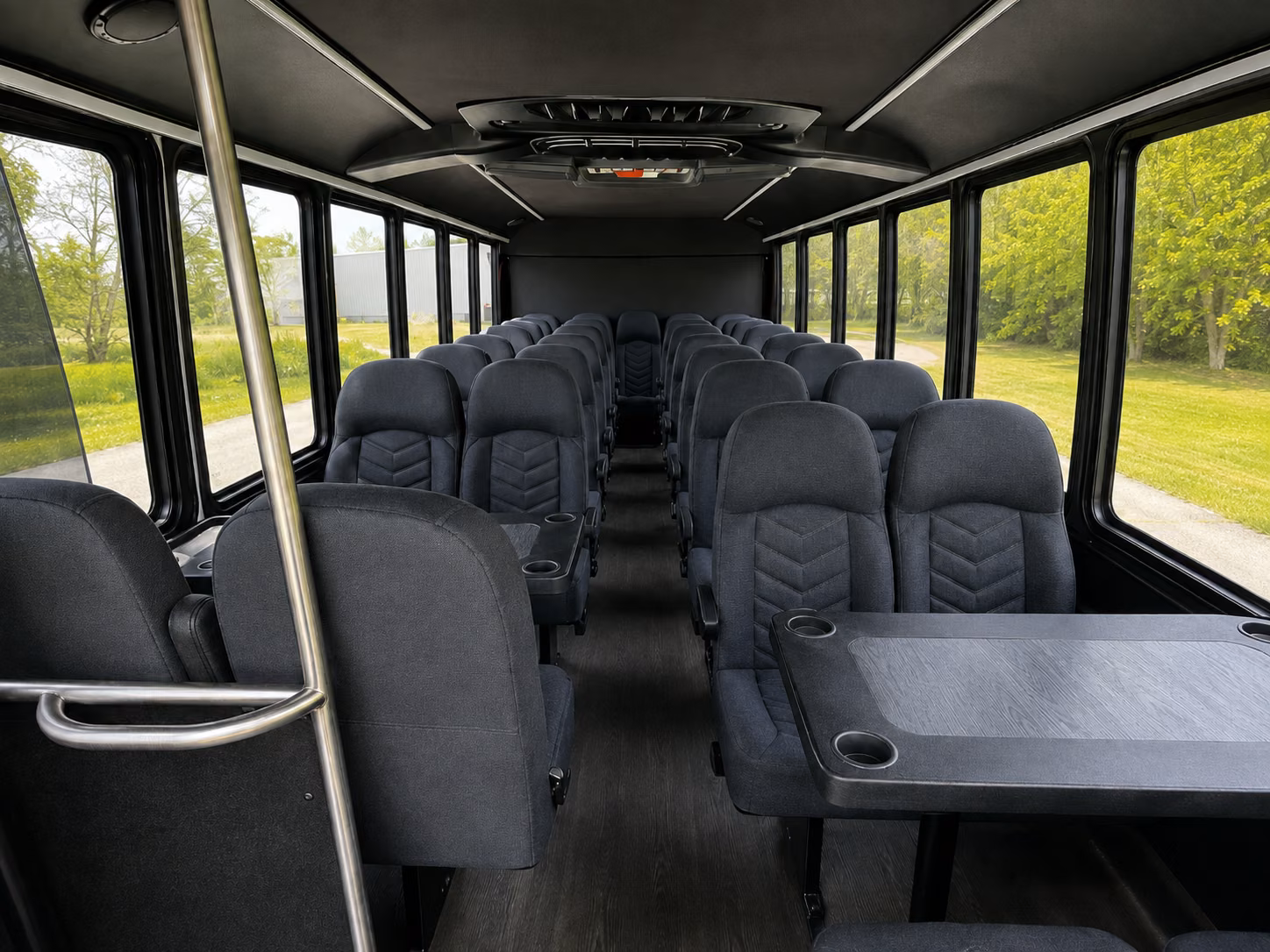 newton 20 passenger minibus interior