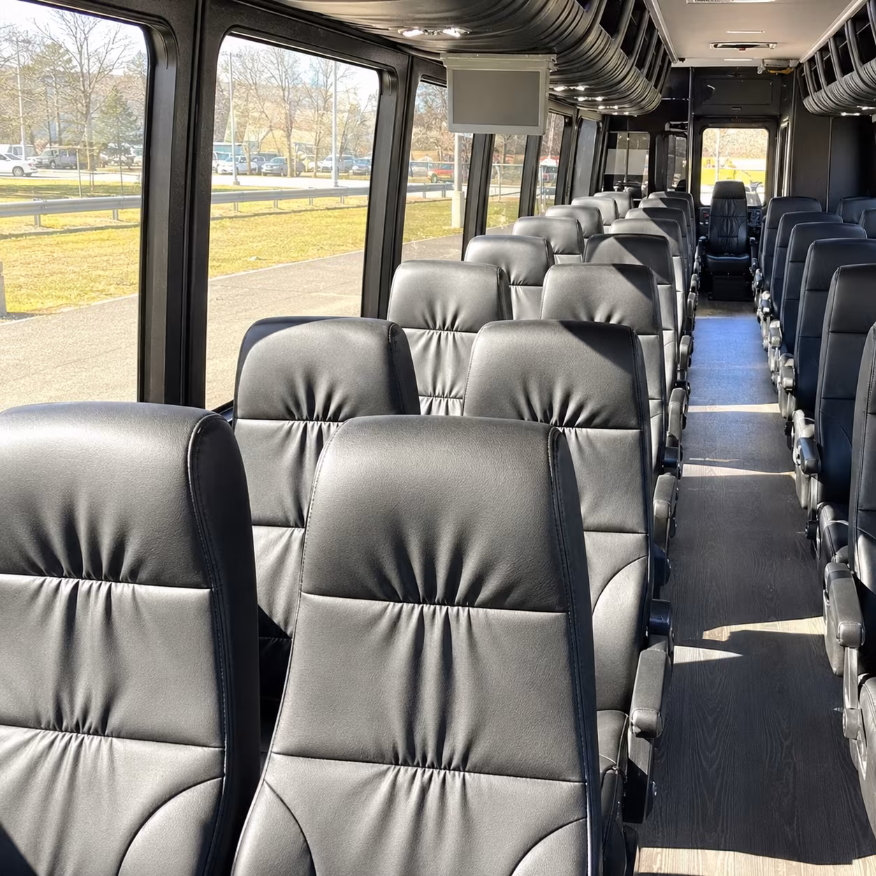 newton 25 passenger minibus interior