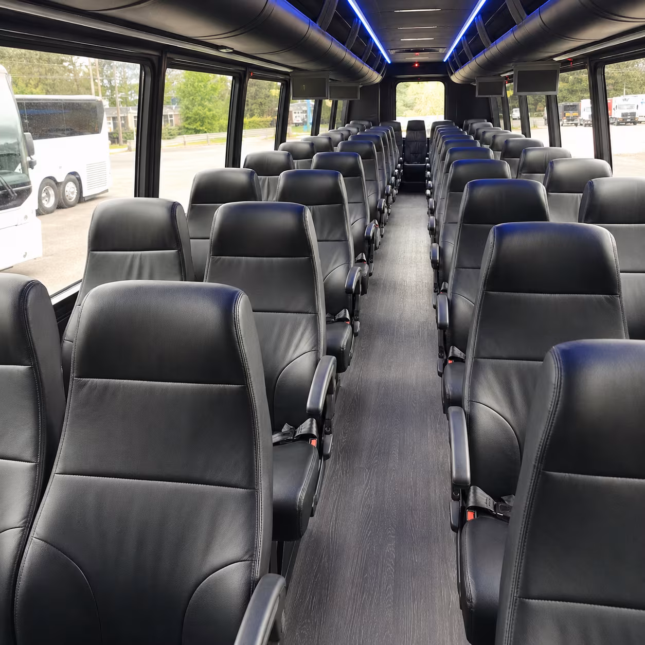 newton 30 passenger minibus interior