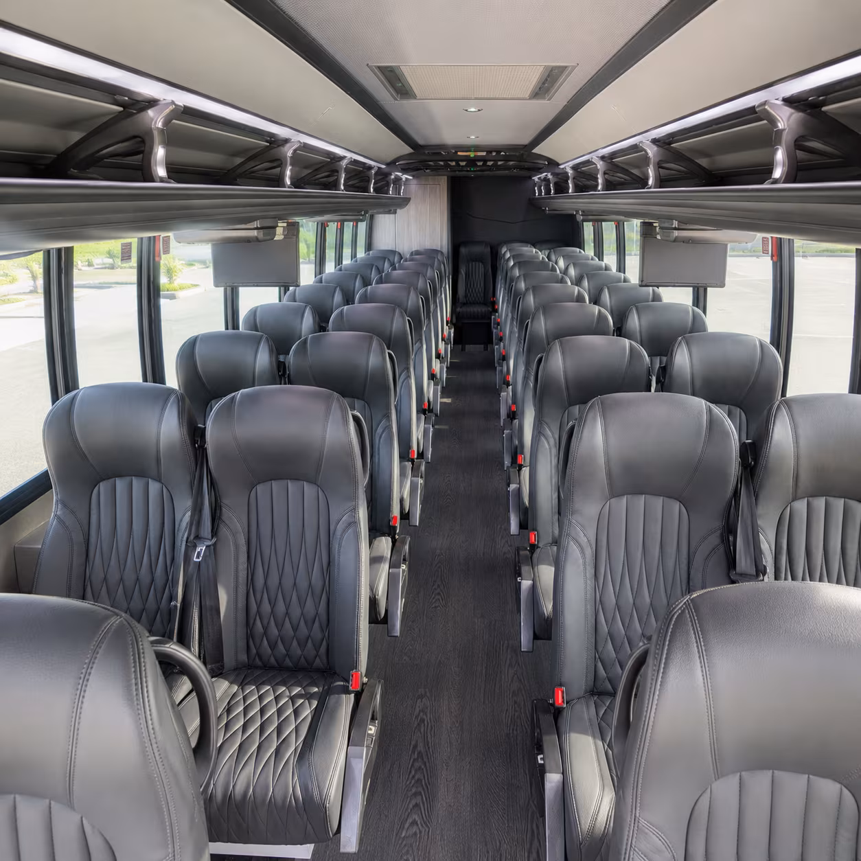 newton 35 passenger minibus interior