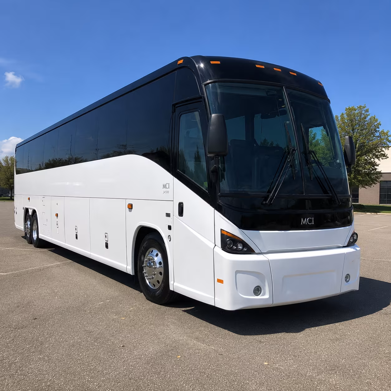 newton 45 passenger charter bus