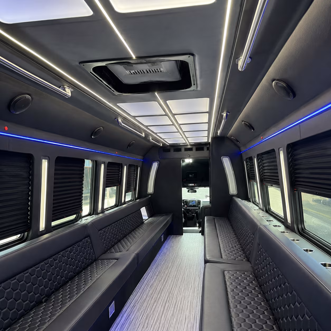 newton party bus inside