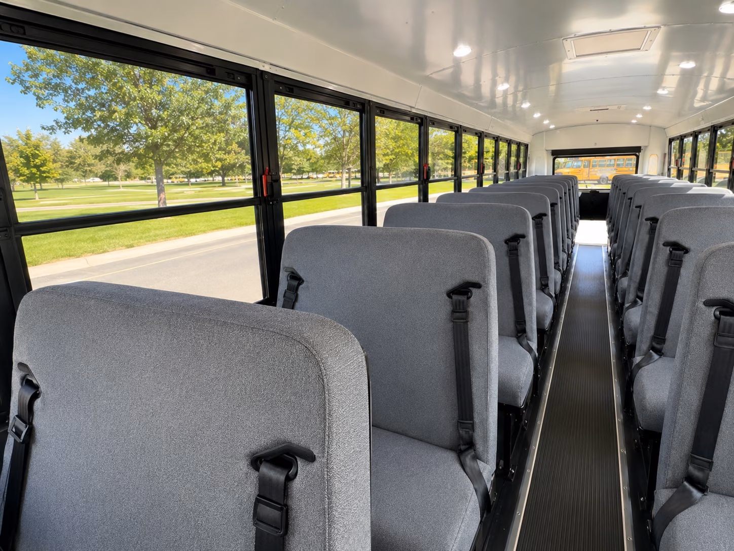 newton school bus inside